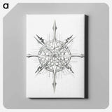 Vintage marine life illustration on white background - エルンスト ヘッケル Canvas.