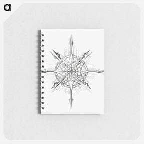アートメモ帳-Vintage marine life illustration on white background - エルンスト ヘッケル Memo.