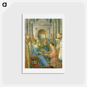 アートポストカード-The ordination of St. Lawrence - フラ アンジェリコ Postcard.