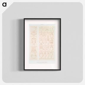 アートポスター-Egyptian Vases
 - エジプト美術史 Poster.