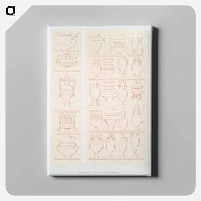 アートパネル-Egyptian Vases
 - エジプト美術史 Canvas.