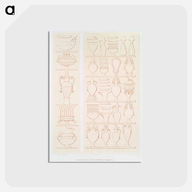 アートポストカード-Egyptian Vases
 - エジプト美術史 Postcard.