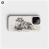 Lying cow - Jean Bernard Phone Case.