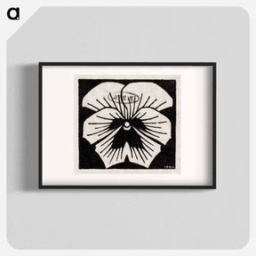 アートポスター-Woodcut flower - ユリー デ フラーハ Poster.