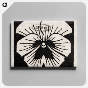 アートパネル-Woodcut flower - ユリー デ フラーハ Canvas.