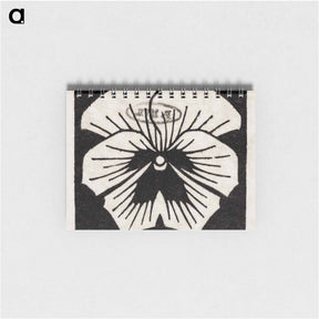 アートメモ帳-Woodcut flower - ユリー デ フラーハ Memo.