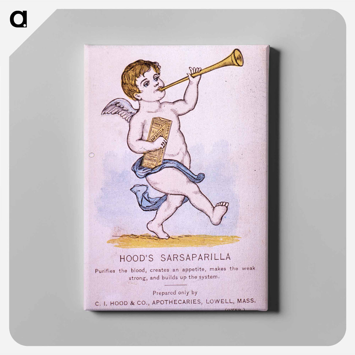 アートパネル-Hood's Sarsaparilla Poster
 - 国立医学図書館 Canvas.