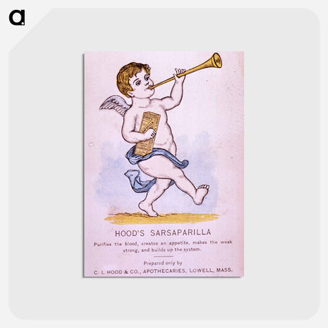 アートポストカード-Hood's Sarsaparilla Poster
 - 国立医学図書館 Postcard.