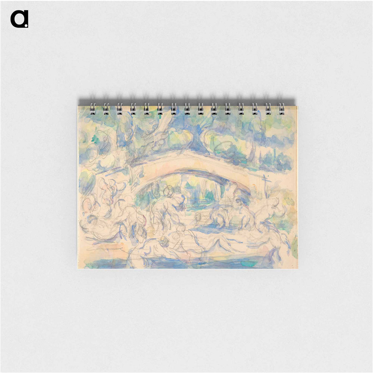 Bathers Under a Bridge; Study after Houdon's Ecorché - ポール セザンヌ Memo.
