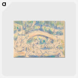 Bathers Under a Bridge; Study after Houdon's Ecorché - ポール セザンヌ Postcard.