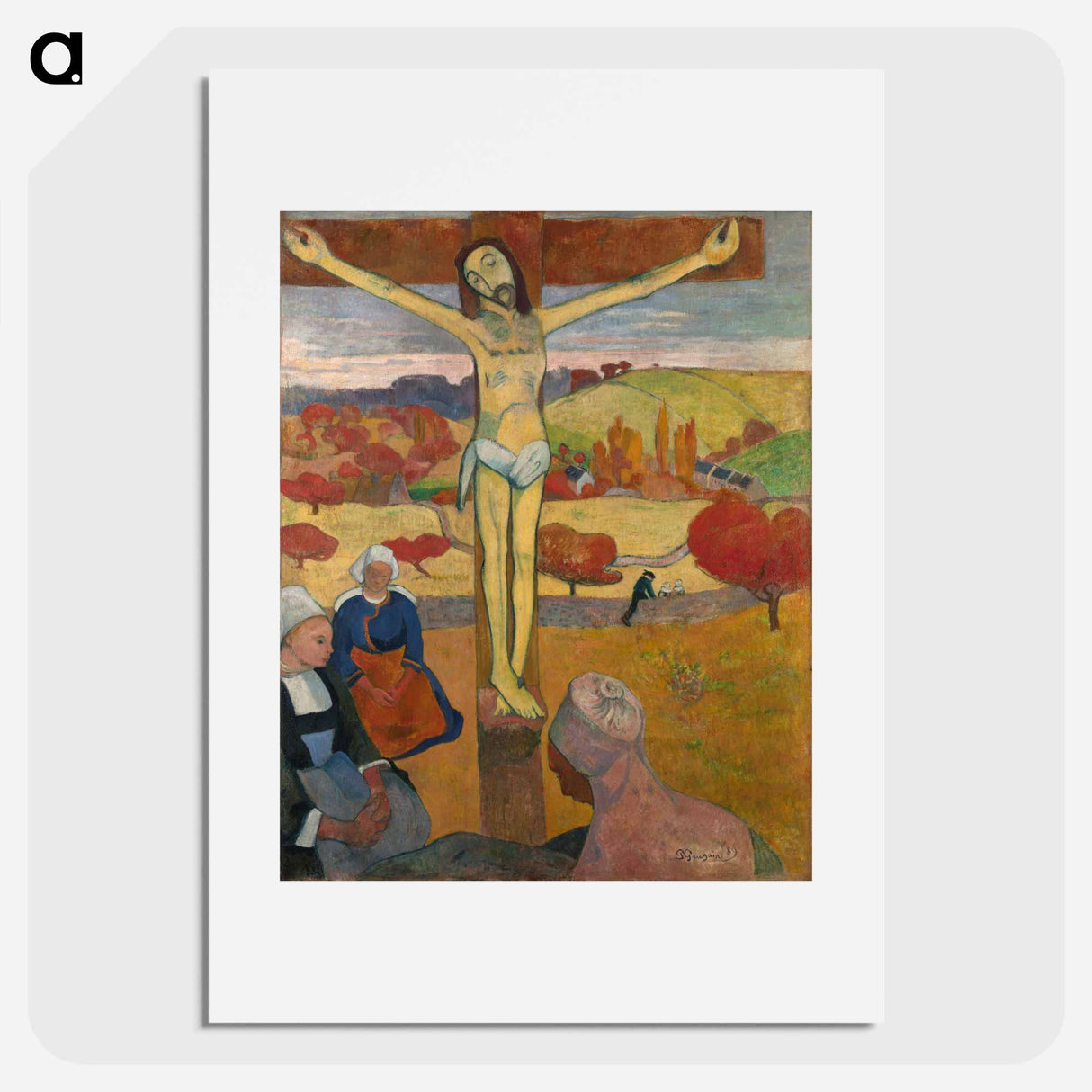 The Yellow Christ - Paul Gauguin Poster.