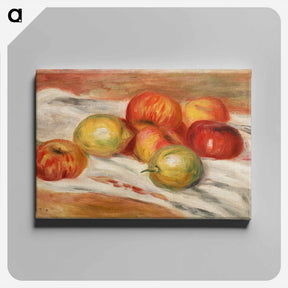 アートパネル-Apples, Orange, and Lemon - ピエール オーギュスト ルノワール Canvas.