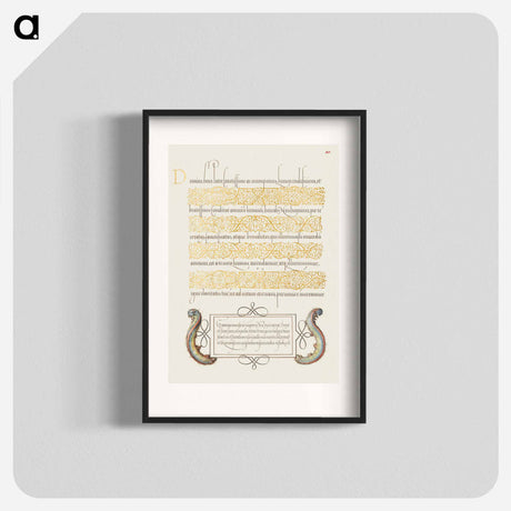 アートポスター-Caterpillars from Mira Calligraphiae Monumenta
 - 書道のお手本 Poster.