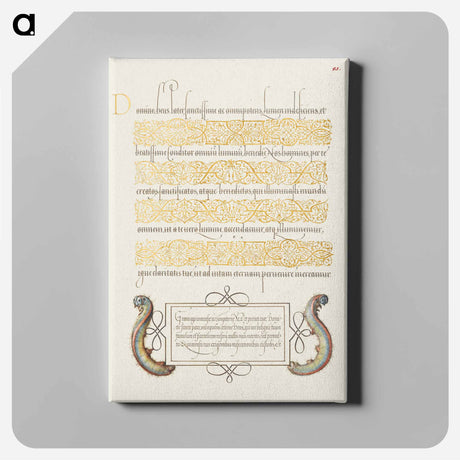 アートパネル-Caterpillars from Mira Calligraphiae Monumenta
 - 書道のお手本 Canvas.