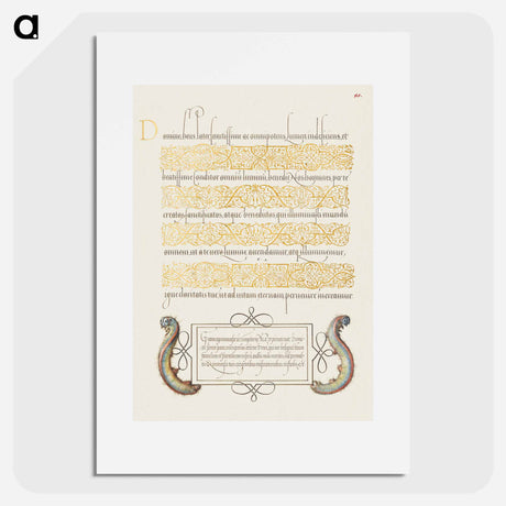 アートポスター-Caterpillars from Mira Calligraphiae Monumenta
 - 書道のお手本 Poster.