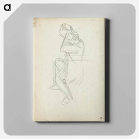 アートパネル-Dancing man from sketchbook 60 - テオ ファン ドゥースブルフ Canvas.