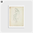 アートポストカード-Dancing man from sketchbook 60 - テオ ファン ドゥースブルフ Postcard.