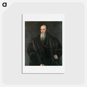 アートポストカード-Portrait of Nicolas Perrenot of Granvelle - ティツィアーノ ヴェチェッリオ Postcard.