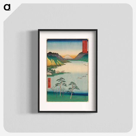 アートポスター-Lake Suwa in Shinano Province
 - 歌川 広重 Poster.
