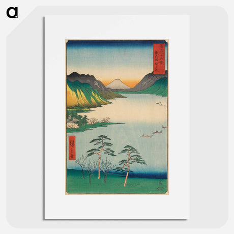 アートポスター-Lake Suwa in Shinano Province
 - 歌川 広重 Poster.