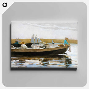 アートパネル-Boys in a Dory - ウィンスロー ホーマー Canvas.