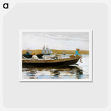 アートポストカード-Boys in a Dory - ウィンスロー ホーマー Postcard.
