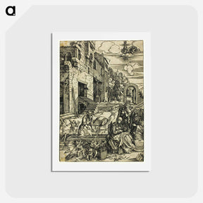アートポストカード-The Holy Family in Egypt - アルブレヒト デューラー Postcard.