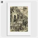 アートポスター-The Holy Family in Egypt - アルブレヒト デューラー Poster.