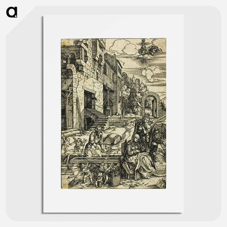 アートポスター-The Holy Family in Egypt - アルブレヒト デューラー Poster.