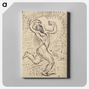 アートパネル-The figure of a woman - アーノルド ピーター ワイズ クビンチャン Canvas.