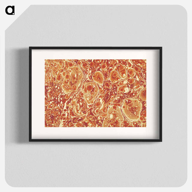 アートポスター-Abstract Brown Pattern
 - 大英図書館 Poster.
