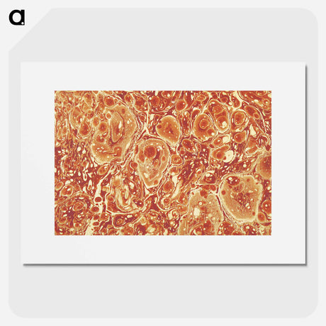 アートポスター-Abstract Brown Pattern
 - 大英図書館 Poster.