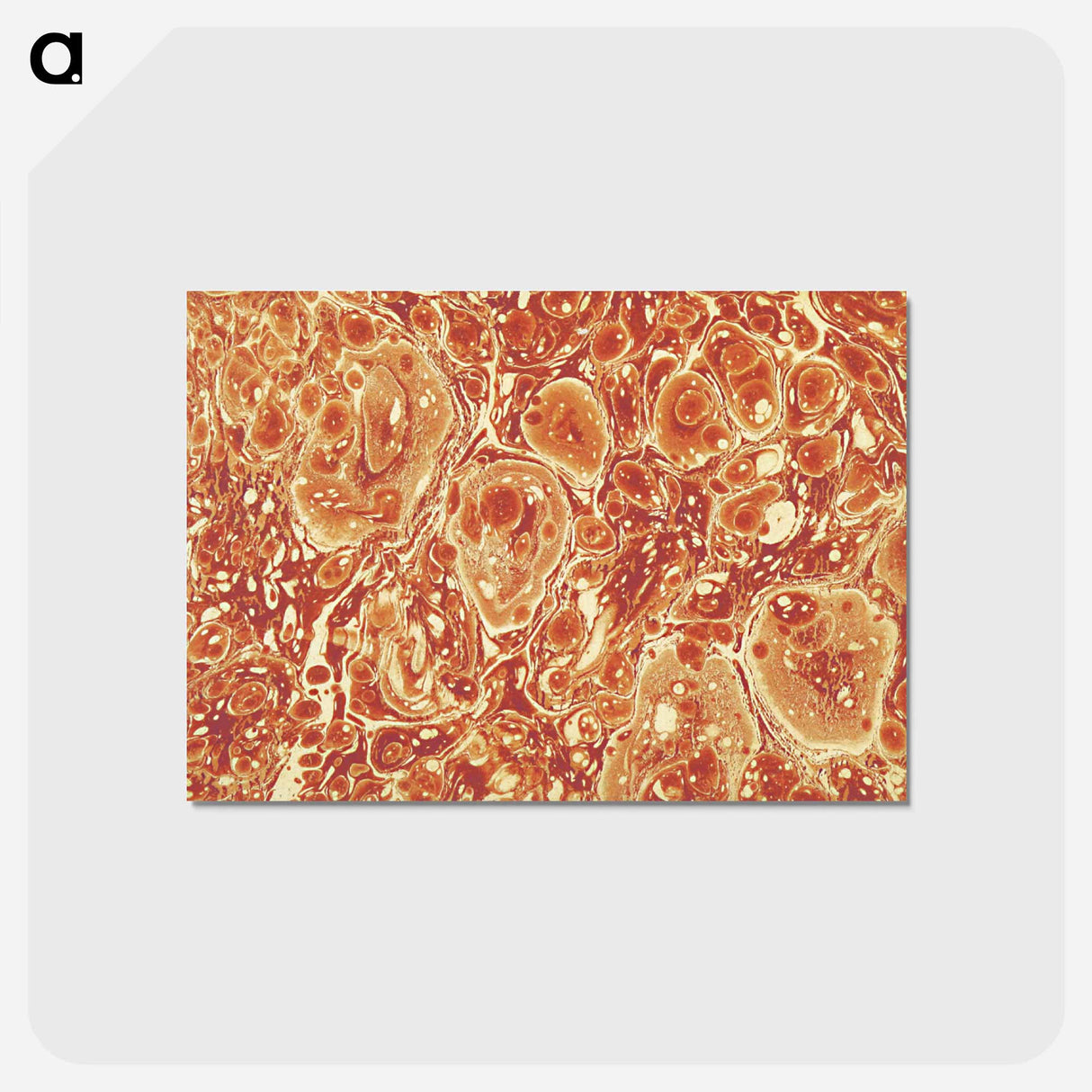 アートポストカード-Abstract Brown Pattern
 - 大英図書館 Postcard.