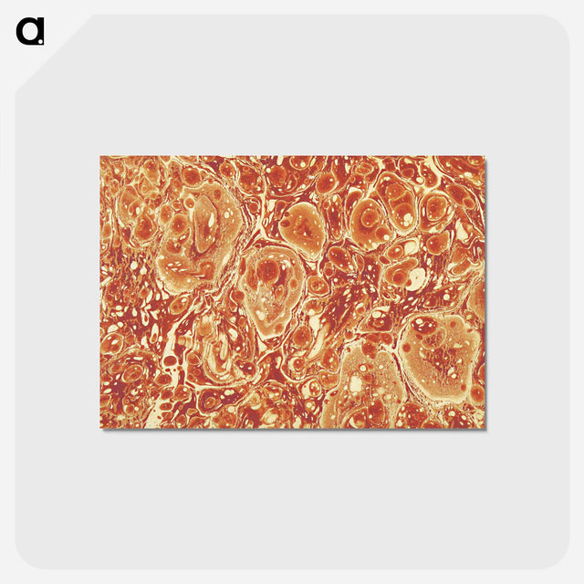 アートポストカード-Abstract Brown Pattern
 - 大英図書館 Postcard.
