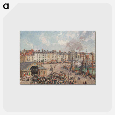 アートポストカード-Fishmarket - カミーユ ピサロ Postcard.