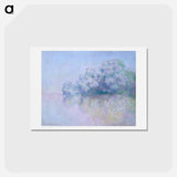 アートポストカード-Île aux Orties near Vernon - クロード モネ Postcard.