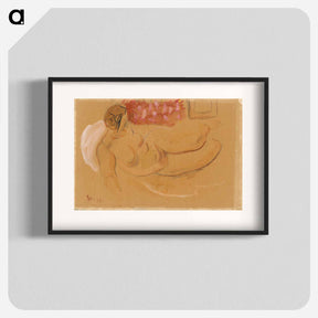 アートポスター-Reclining Female Nude
 - シプリアン マジェルニク Poster.