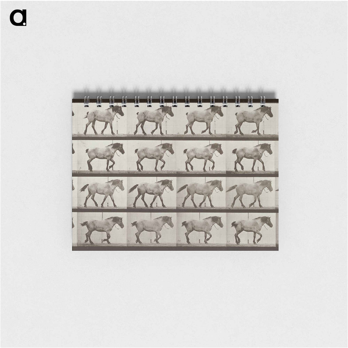 アートメモ帳-Belgian Horse Walking
 - エドワード マイブリッジ Memo.
