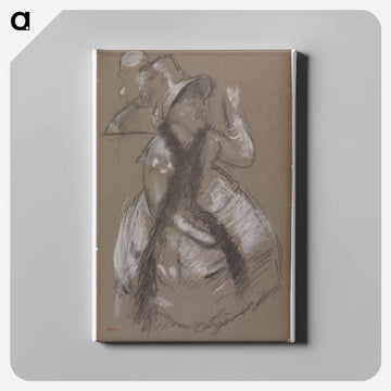 Portrait of Madame Dietz-Monnin - エドガー ドガ Canvas.