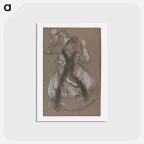 アートポストカード-Portrait of Madame Dietz-Monnin - エドガー ドガ Postcard.