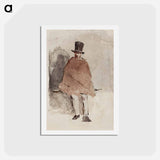 アートポストカード-The Man in the Tall Hat - エドゥアール マネ Postcard.