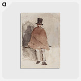 アートポストカード-The Man in the Tall Hat - エドゥアール マネ Postcard.