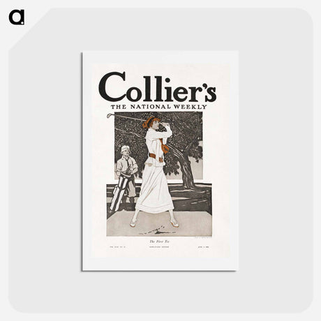 アートポストカード-The first tee - エドワード ペンフィールド Postcard.