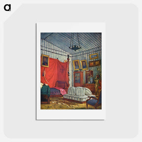 アートポストカード-The Duke of Morny's Apartment - ウジェーヌ ドラクロワ Postcard.