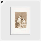 アートポストカード-They've Already Got a Seat (i.e. bottom) - フランシスコ デ ゴヤ Postcard.