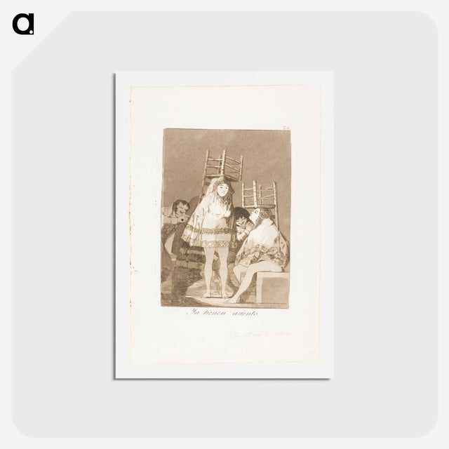 アートポストカード-They've Already Got a Seat (i.e. bottom) - フランシスコ デ ゴヤ Postcard.