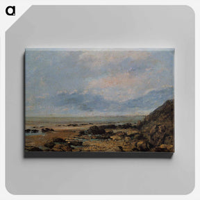 アートパネル-Rocky Seashore - ギュスターヴ クールベ Canvas.