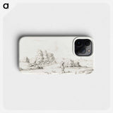 Landscape with two men - Jean Bernard Phone Case.
