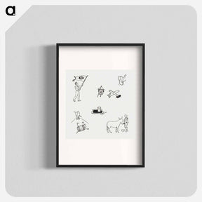 アートポスター-Woodcut icons - ユリー デ フラーハ Poster.
