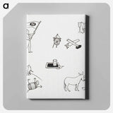 Woodcut icons - ユリー デ フラーハ Canvas.